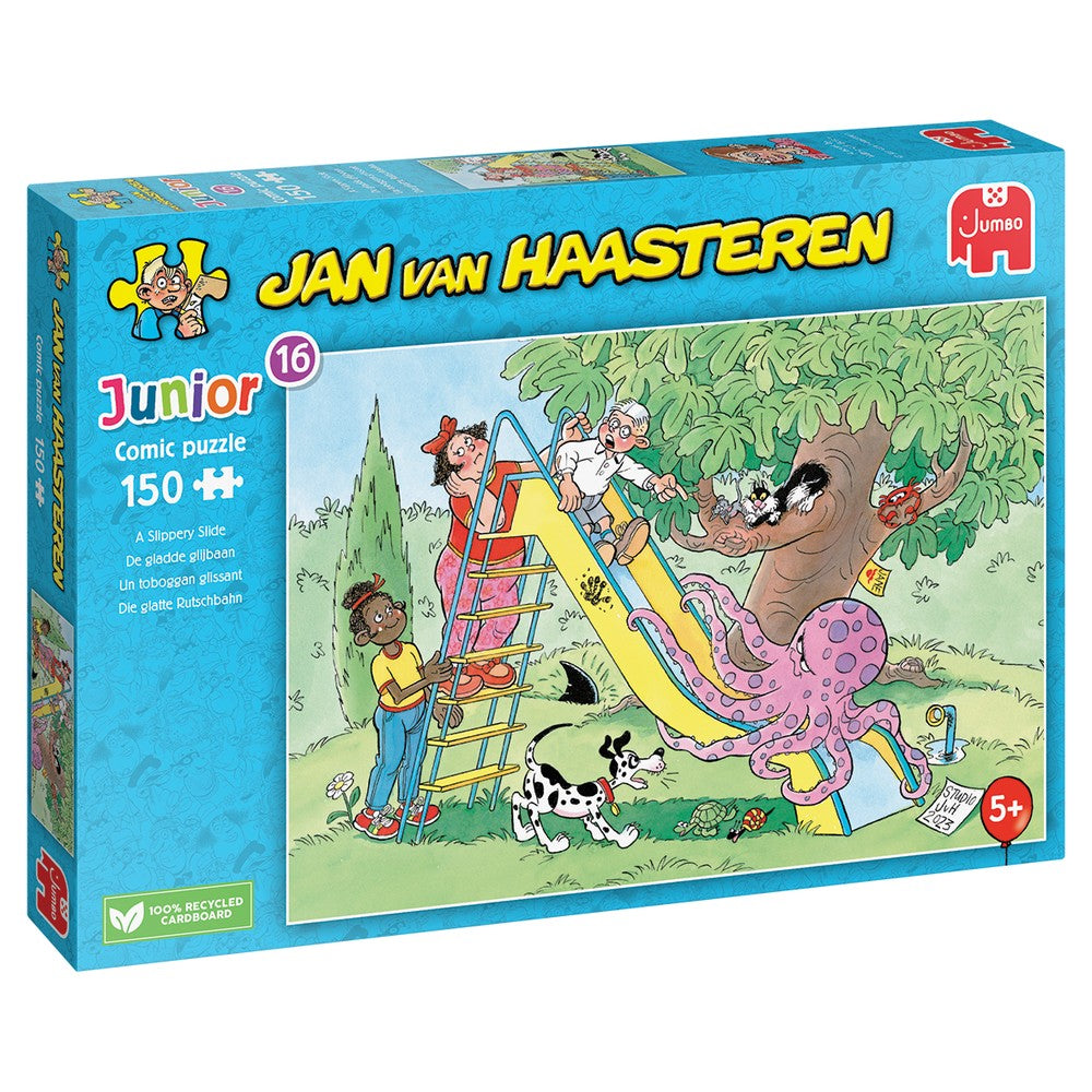 PREORDER Puzzle - Jumbo Jan van Haasteren - Kids; Slippery Slide 150Pc