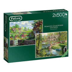 Puzzle - Jumbo - Romantic Cottages 2X500Pc