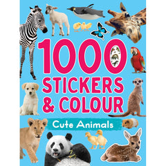 1000 Stickers & Colour Animals
