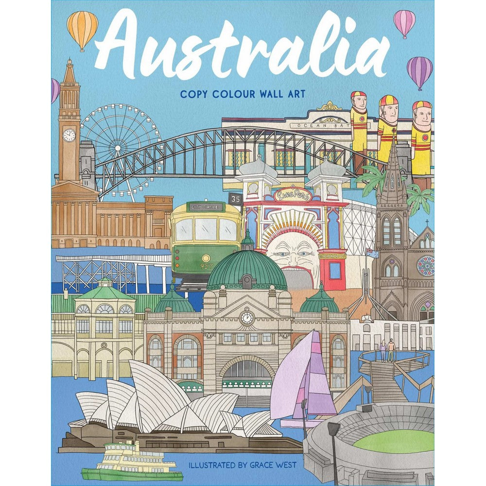 Australia Copy Colour Wall Art