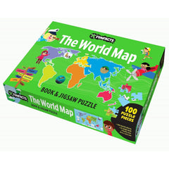 PREORDER The World Map Book & Jigsaw