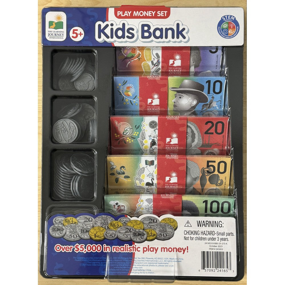 Kids Bank Play Money Set