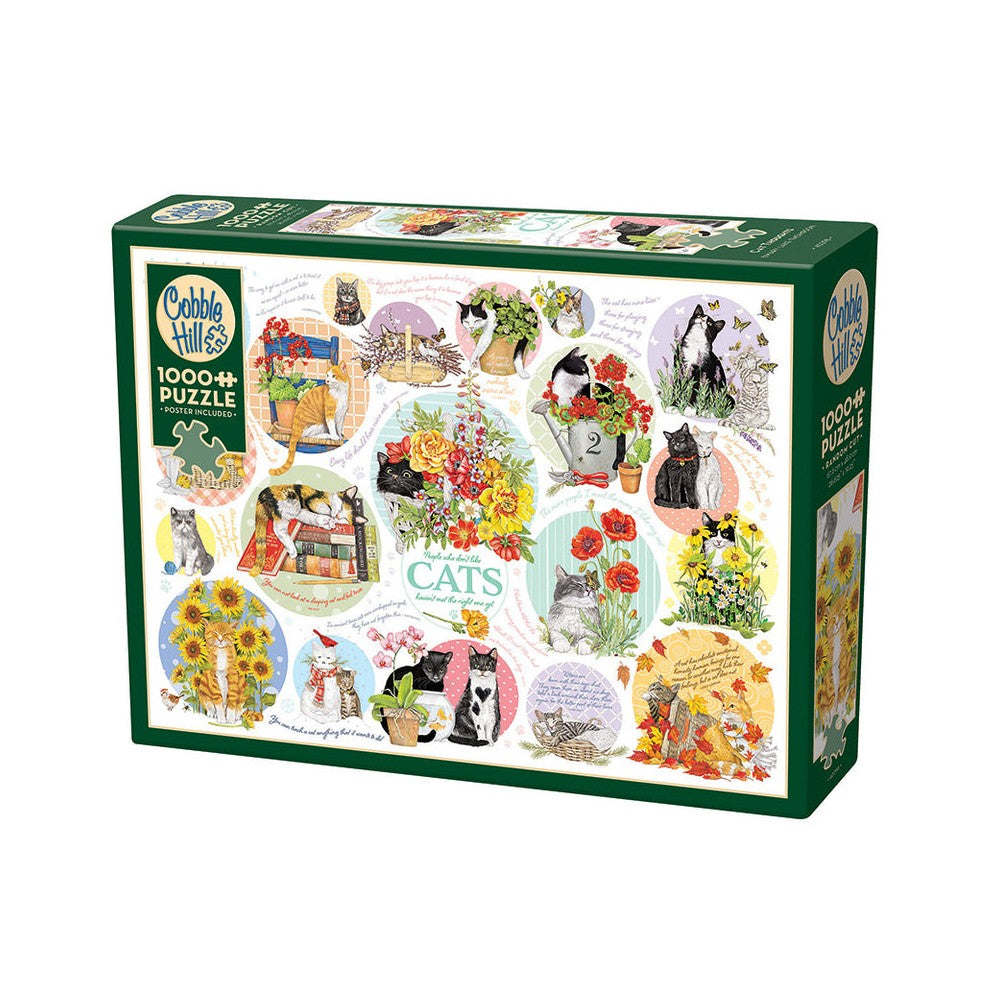Puzzle - Cobble Hill - Cat Thoughts 1000Pc