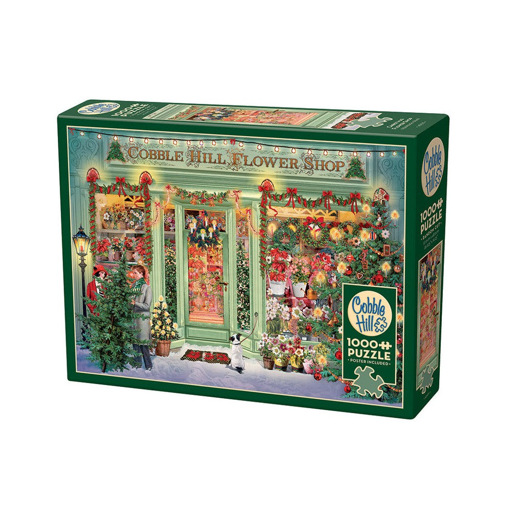 PREORDER Puzzle - Cobble Hill - Christmas Flower Shop 1000Pc
