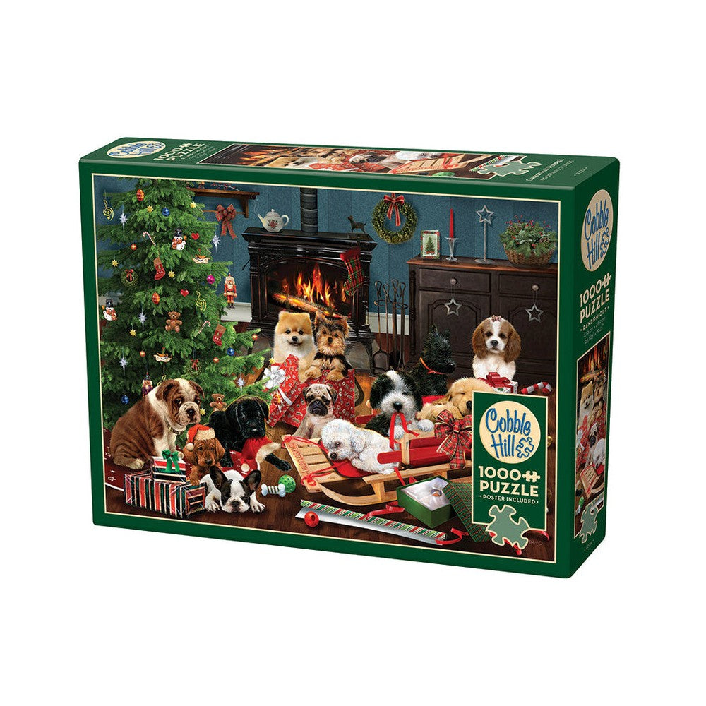 Puzzle - Cobble Hill - Christmas Puppies 1000Pc