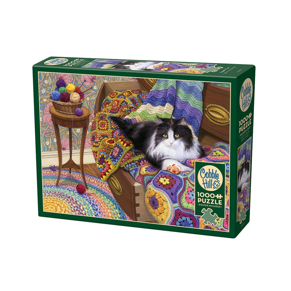 PREORDER Puzzle - Cobble Hill - Comfy Cat 1000Pc