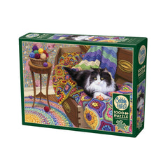 PREORDER Puzzle - Cobble Hill - Comfy Cat 1000Pc