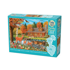 Puzzle - Cobble Hill - Cottage Pond 350Pc Family
