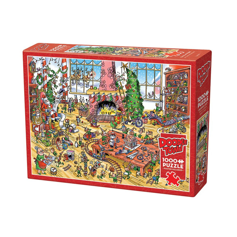 Puzzle - Cobble Hill - Doodletown Elves At Work 1000P