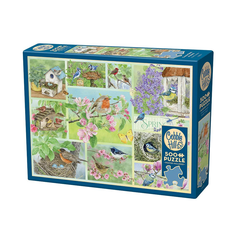 Puzzle - Cobble Hill - Garden Birds In Spring 500Pc