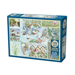 Puzzle - Cobble Hill - Garden Birds In Winter 500Pc