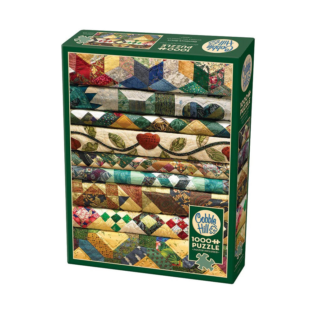 Puzzle - Cobble Hill - Grandmas Quilts 1000Pcs