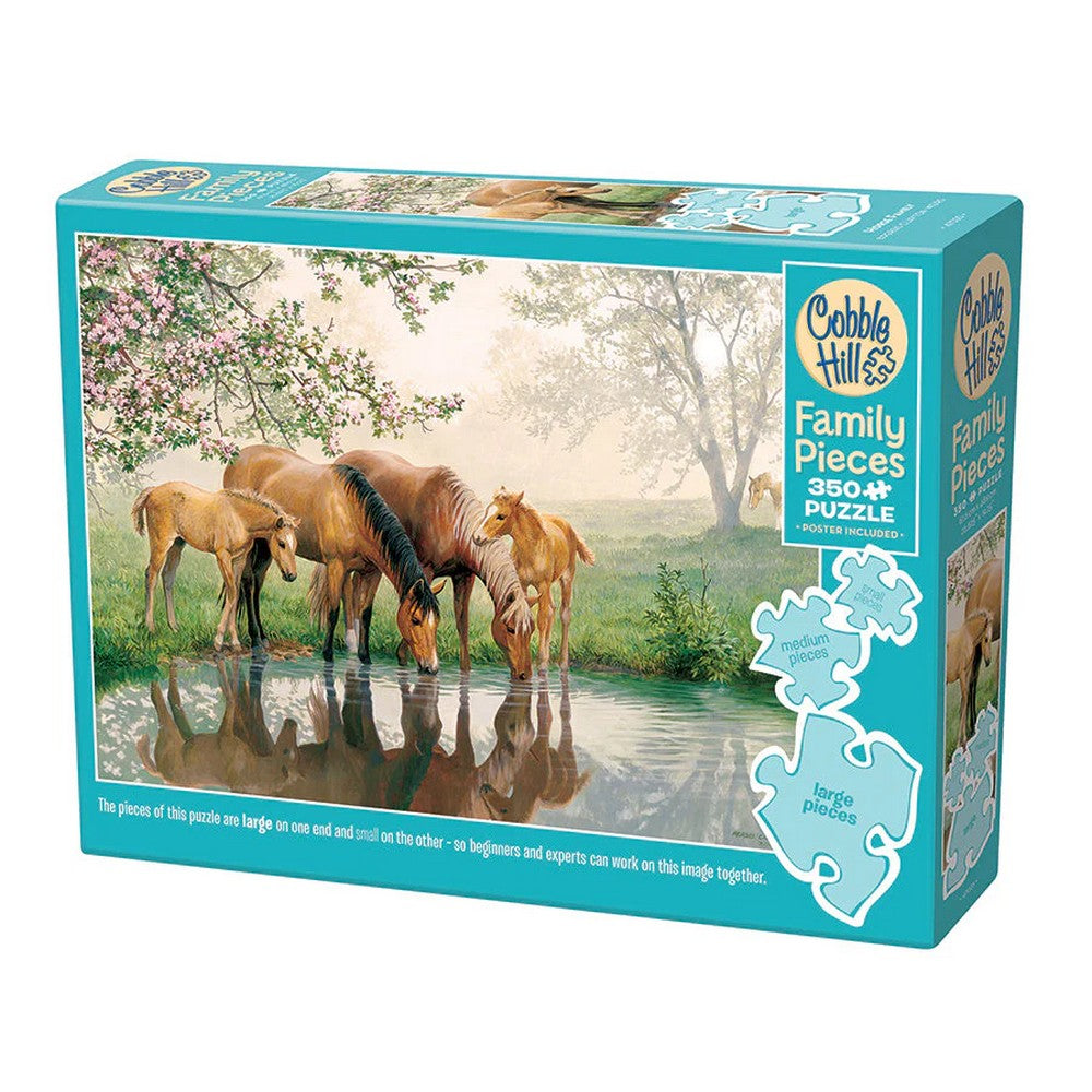 Puzzle - Cobble Hill - Horse Family 350Pc Family
