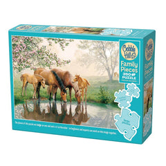 Puzzle - Cobble Hill - Horse Family 350Pc Family