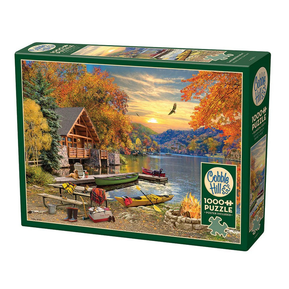PREORDER Puzzle - Cobble Hill - Lakeside Retreat 1000Pc