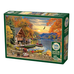 PREORDER Puzzle - Cobble Hill - Lakeside Retreat 1000Pc