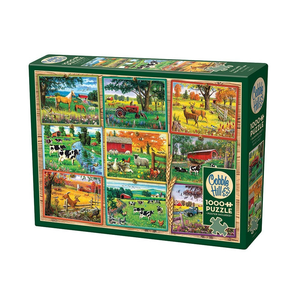 Puzzle - Cobble Hill - Postcards From The Farm 1000Pc