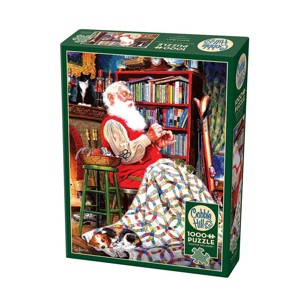 Puzzle - Cobble Hill - Santas Quilt 1000Pc