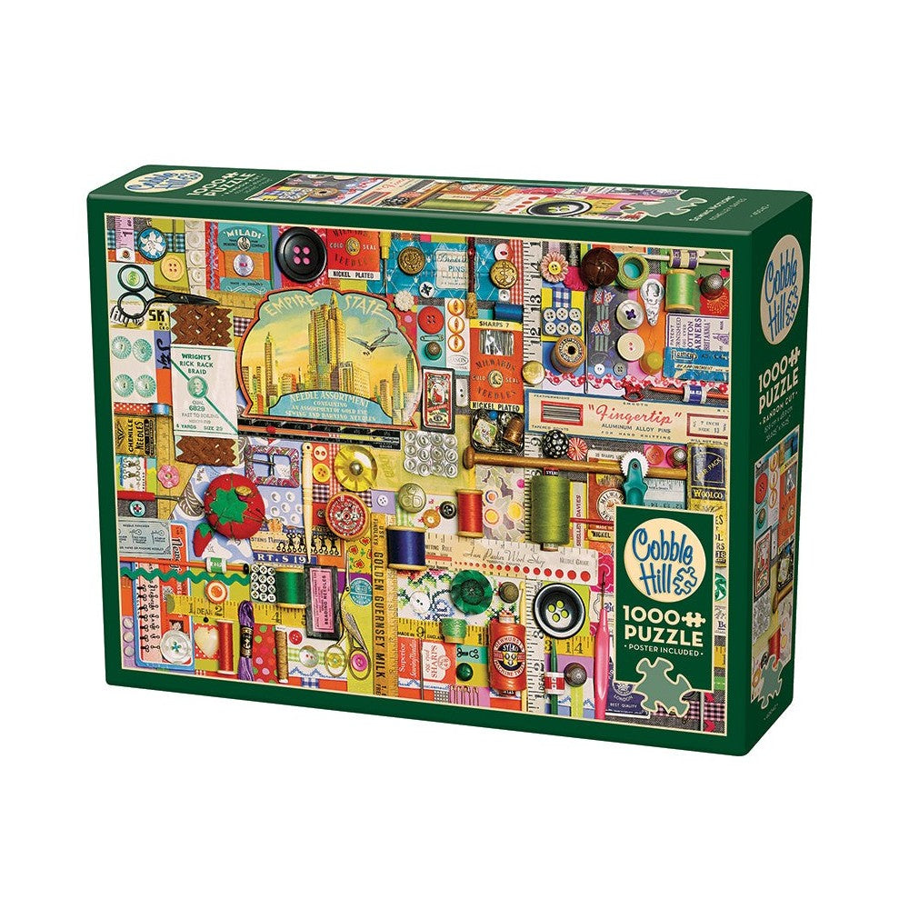 PREORDER Puzzle - Cobble Hill - Sewing Notions 1000Pcs