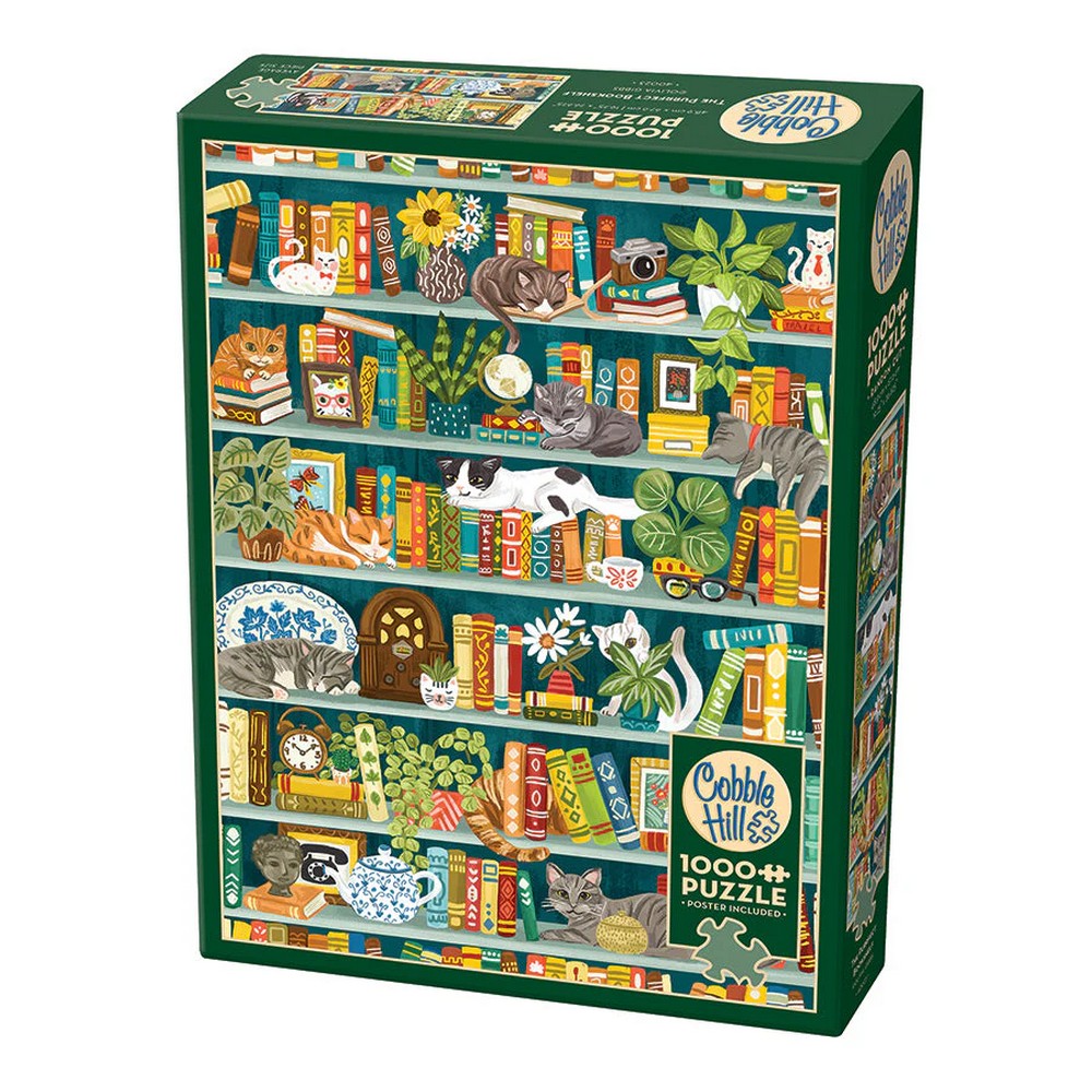 Puzzle - Cobble Hill - The Purrfect Bookshelf 1000Pc