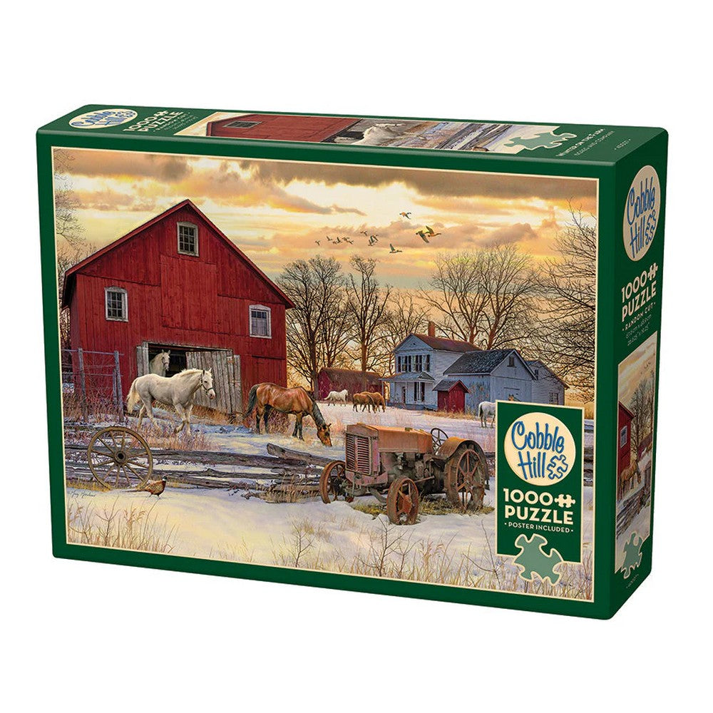 Puzzle - Cobble Hill - Winter On The Farm 1000Pc