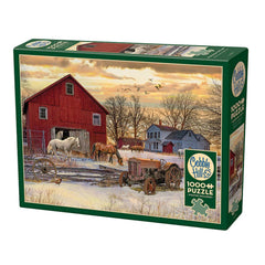 Puzzle - Cobble Hill - Winter On The Farm 1000Pc