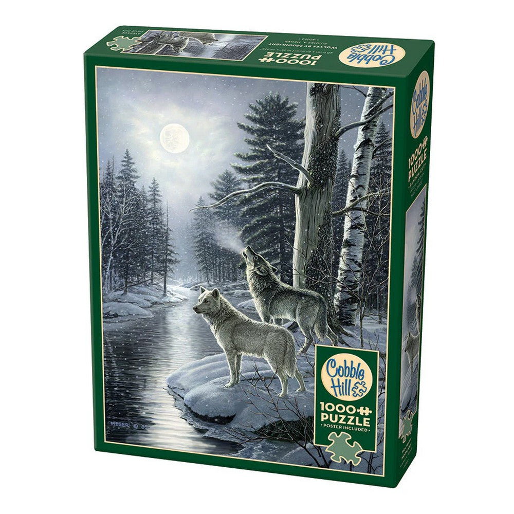 Puzzle - Cobble Hill - Wolves By Moonlight 1000Pc