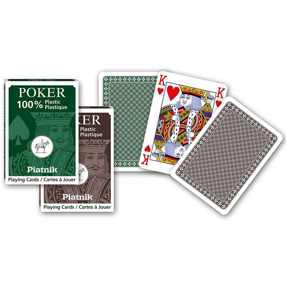 Poker 100 percent Plastic; Jumbo Indx