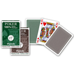 Poker 100 percent Plastic; Jumbo Indx