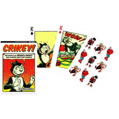 Crikey Vintage Comic Art Poker