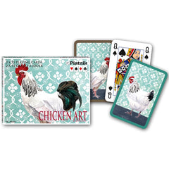 Chicken Art Bridge Dbl Deck