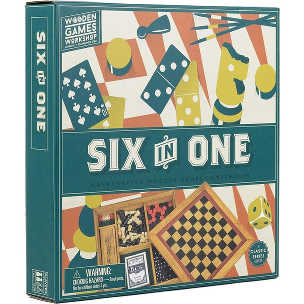 Wooden Games Workshop 6-In-1