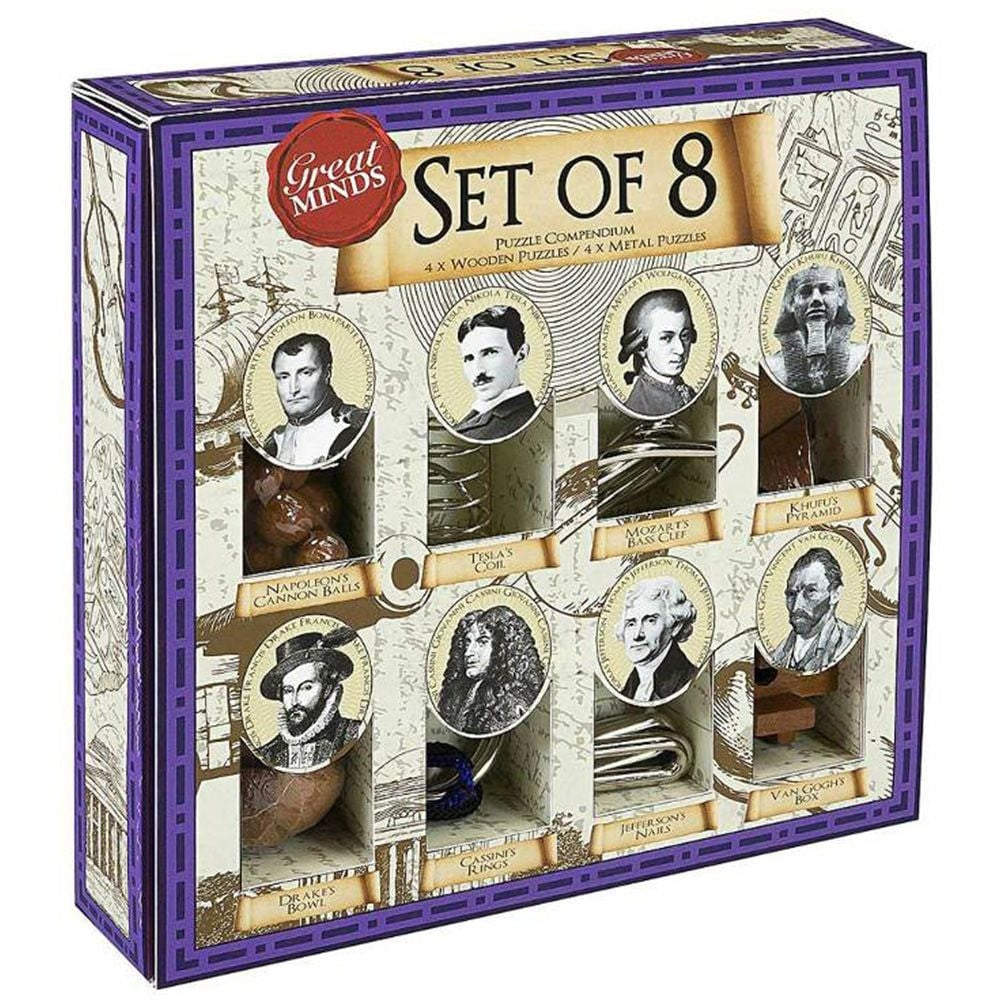 Puzzle - Professor Puzzle - Great Minds Set Of 8