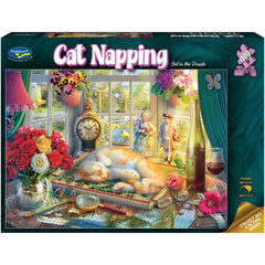Puzzle - Holdson - Cat Napping Cat In The Puzzle