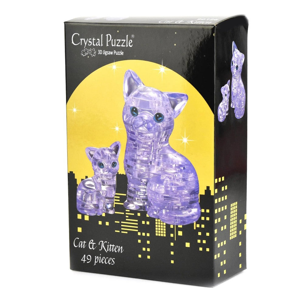 PREORDER Puzzle - 3D Cat & Kitten Crystal Puzzle