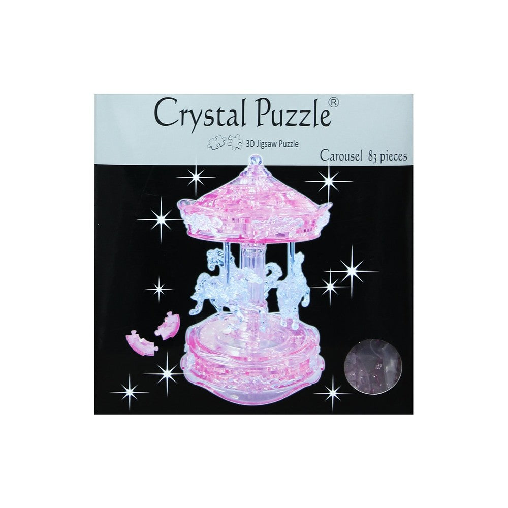 Puzzle - 3D Pink Carousel Crystal Puzzl