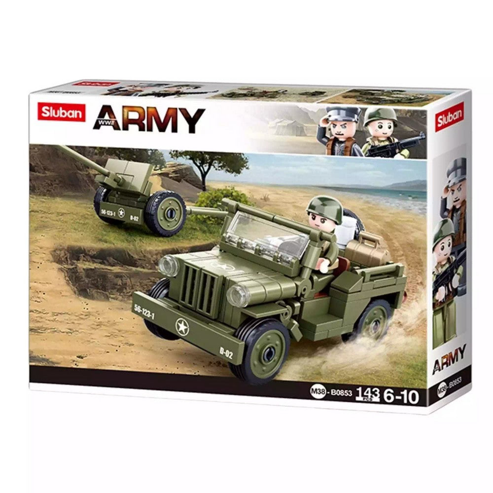 Ww2 Willys Jeep & 37Mmatg 143P
