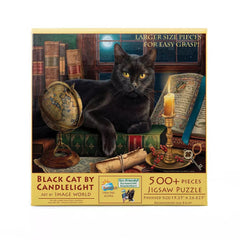 Puzzle - Sunsout - Black Cat By Cand/L 500Pcxl