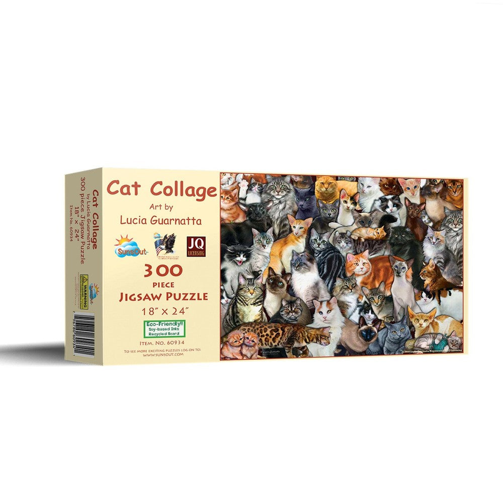 Puzzle - Sunsout - Cat Collage 300Pcxl