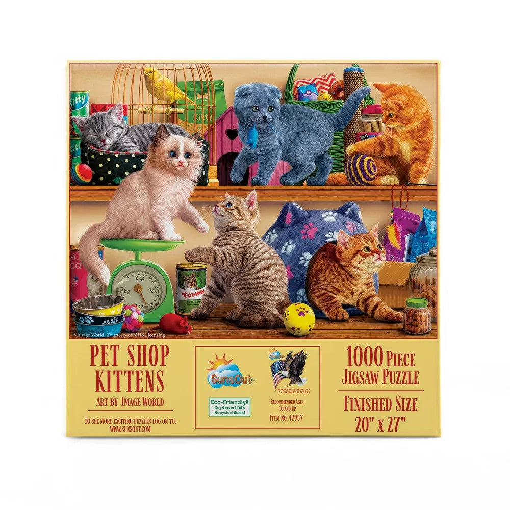 Puzzle - Sunsout - Pet Shop Kittens 1000
