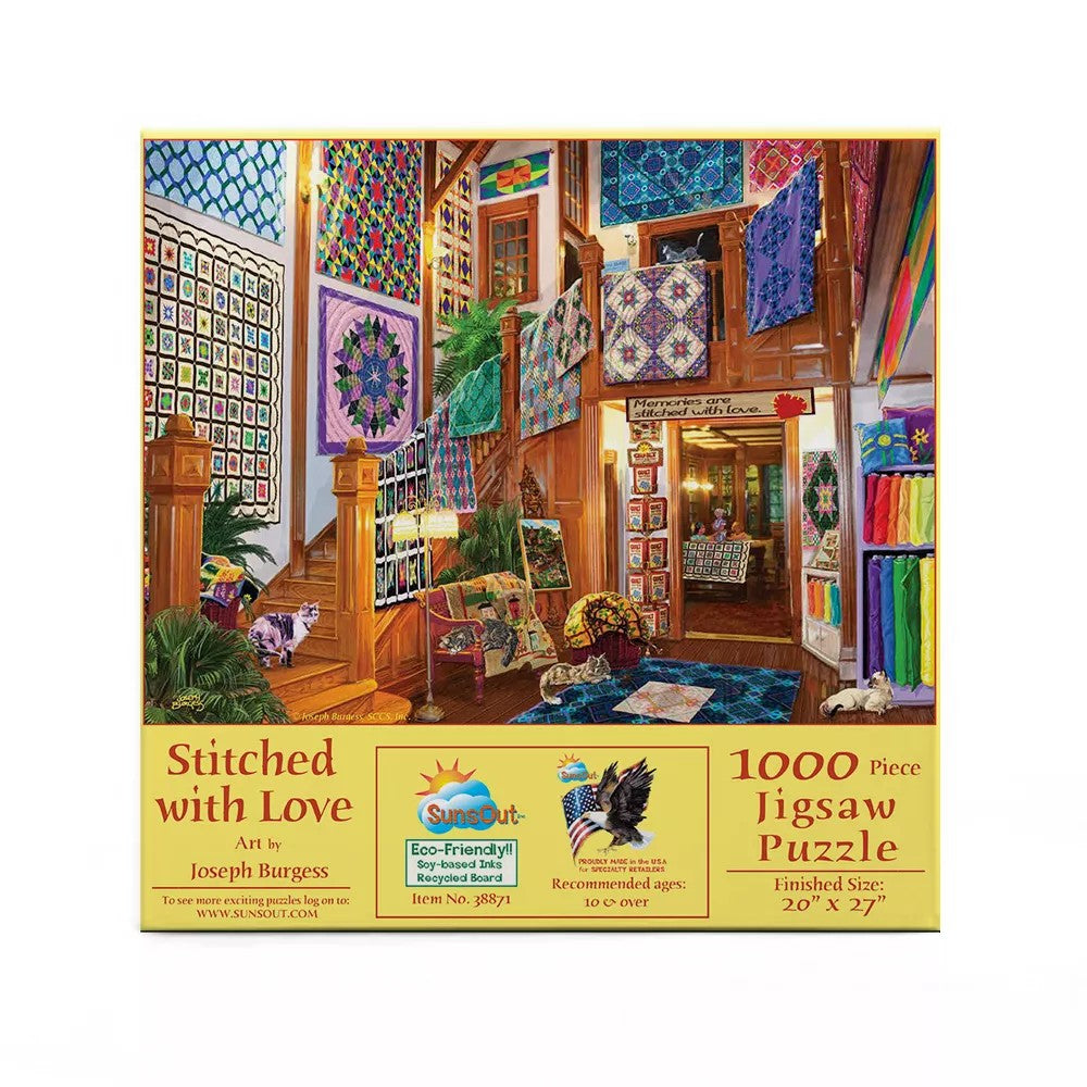 Puzzle - Sunsout - Stitched With Love 1000Pc
