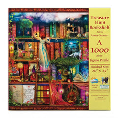Puzzle - Sunsout - Treasure Hunt Bookshelf 1000Pc