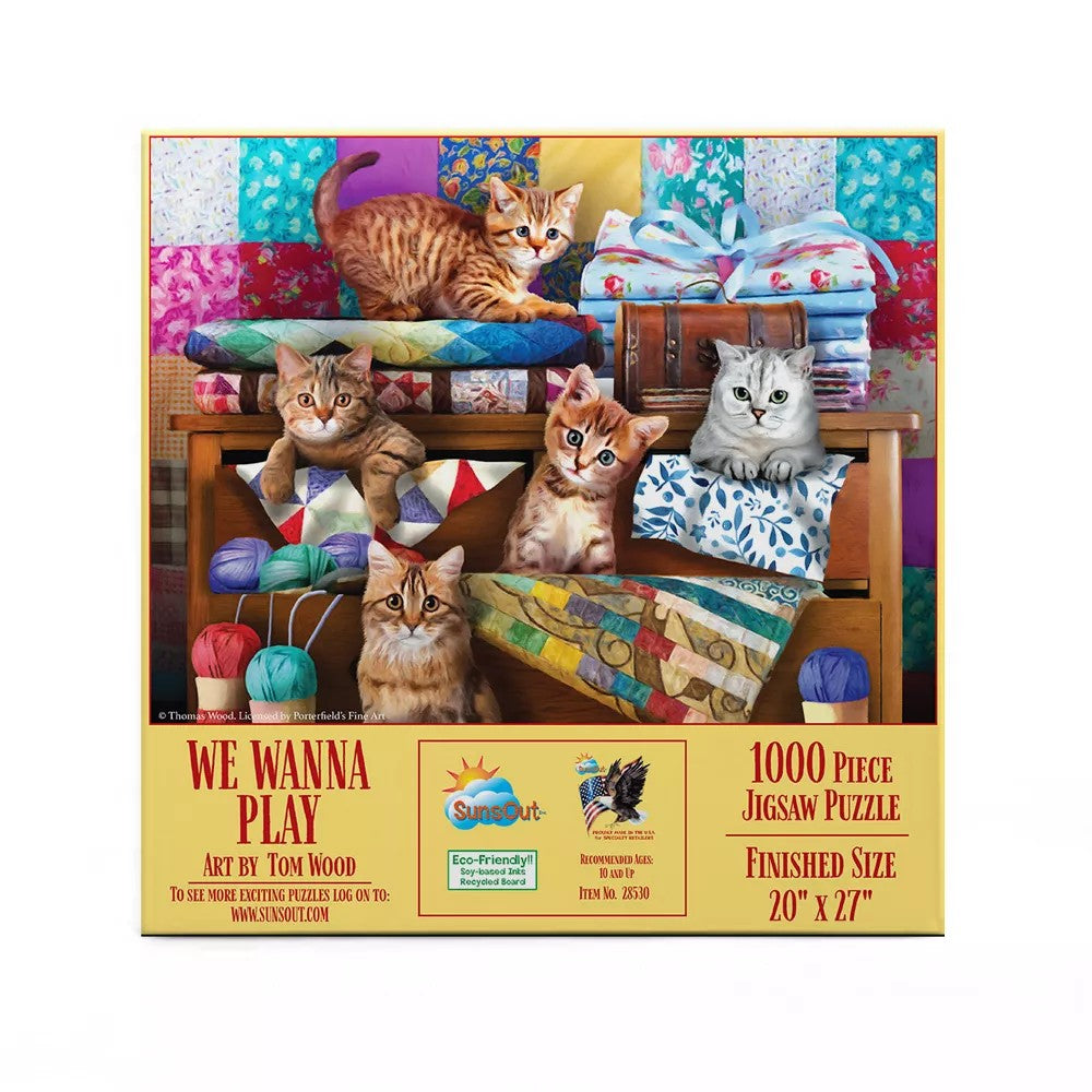 Puzzle - Sunsout - We Wanna Play 1000Pc