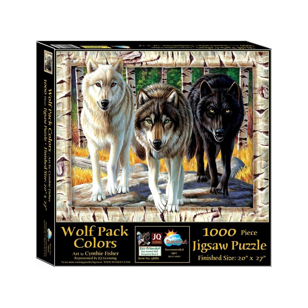 Puzzle - Sunsout - Wolf Pack Colours 1000Pc