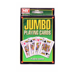 Jumbo Playing Cards; Plastic
