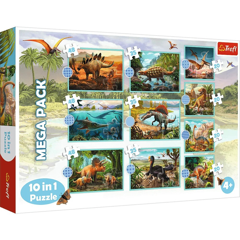 PREORDER Puzzle - Trefl Park - Meet All The Dinosaurs 10-In-1