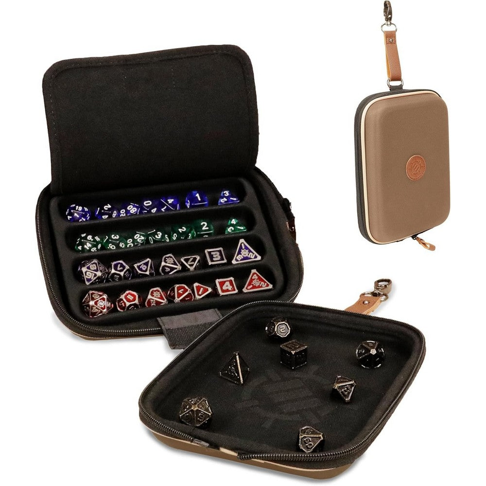 PREORDER U2 ENHANCE Designer Edition Dice Tray - Dice Case and Dice Holder (28+ Dice & EVA Shell) (Tan)