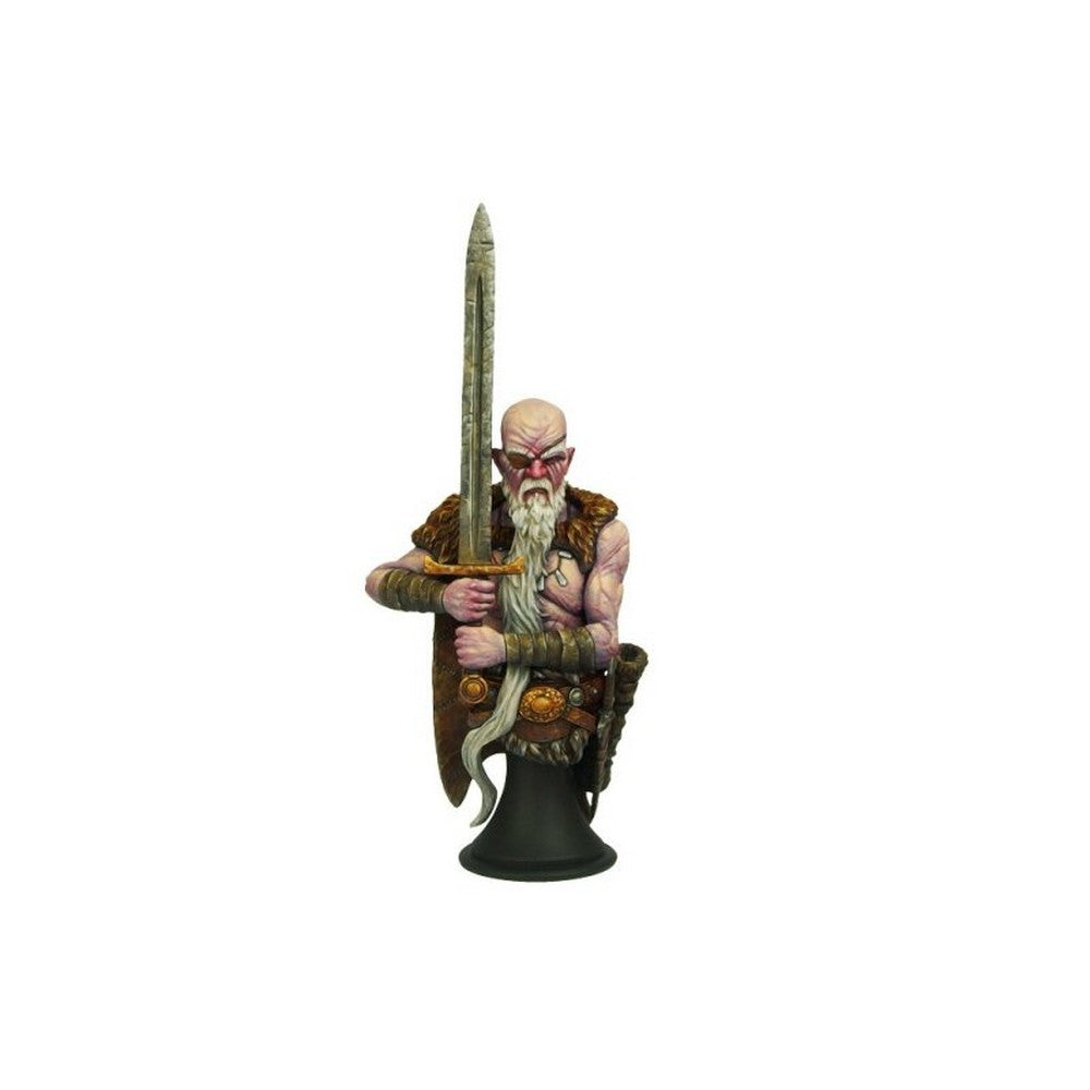 PREORDER U2 Micro Art Studio - Miniatures - Discworld Cohen the Barbarian Bust UNPAINTED (1)