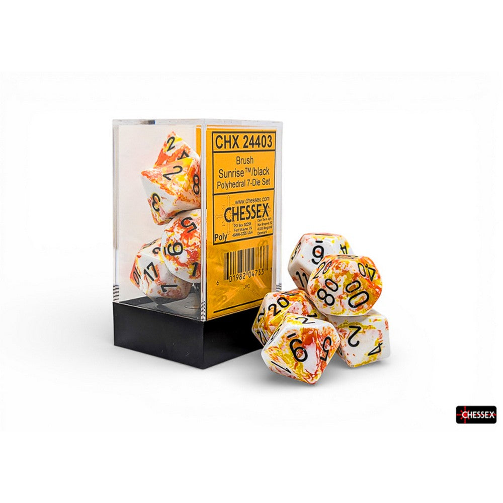 U2 CHX 24403 Brush Polyhedral Sunrise/black 7-Die Set