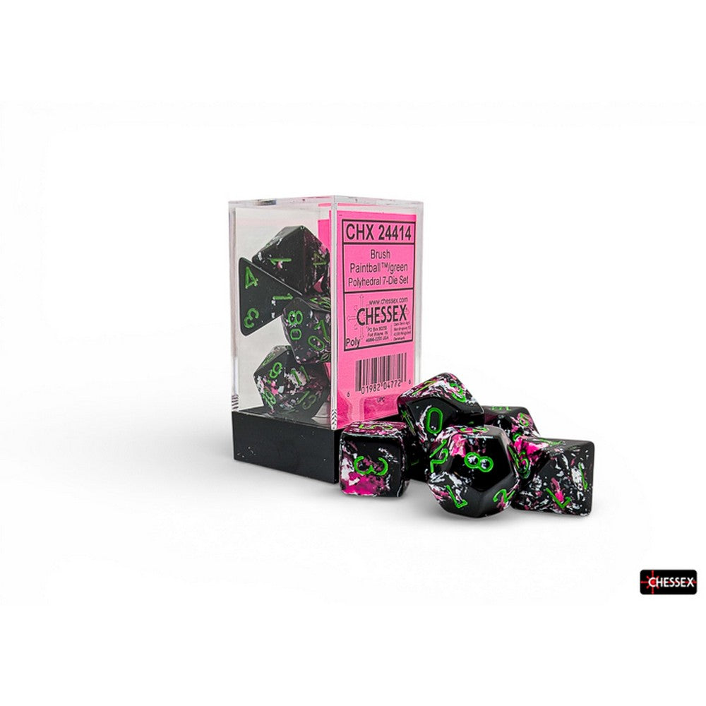 U2 CHX 24414 Brush Polyhedral Paintball/green 7-Die Set